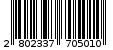 Γραμμωτός κωδικός 2802337705010