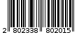 Γραμμωτός κωδικός 2802338802015