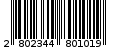 Γραμμωτός κωδικός 2802344801019