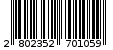 Γραμμωτός κωδικός 2802352701059