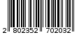 Γραμμωτός κωδικός 2802352702032
