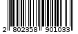 Γραμμωτός κωδικός 2802358901033