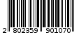 Γραμμωτός κωδικός 2802359901070