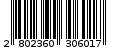 Γραμμωτός κωδικός 2802360306017