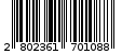 Γραμμωτός κωδικός 2802361701088
