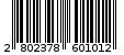 Γραμμωτός κωδικός 2802378601012
