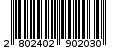 Γραμμωτός κωδικός 2802402902030