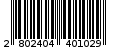 Γραμμωτός κωδικός 2802404401029