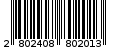 Γραμμωτός κωδικός 2802408802013
