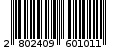 Γραμμωτός κωδικός 2802409601011