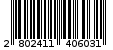 Γραμμωτός κωδικός 2802411406031