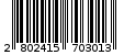 Γραμμωτός κωδικός 2802415703013