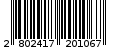 Γραμμωτός κωδικός 2802417201067