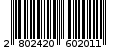 Γραμμωτός κωδικός 2802420602011