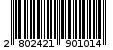 Γραμμωτός κωδικός 2802421901014