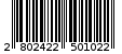 Γραμμωτός κωδικός 2802422501022