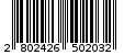 Γραμμωτός κωδικός 2802426502032