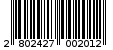 Γραμμωτός κωδικός 2802427002012