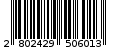 Γραμμωτός κωδικός 2802429506013