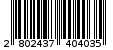 Γραμμωτός κωδικός 2802437404035