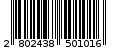 Γραμμωτός κωδικός 2802438501016
