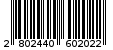 Γραμμωτός κωδικός 2802440602022