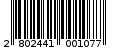Γραμμωτός κωδικός 2802441001077