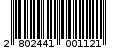 Γραμμωτός κωδικός 2802441001121