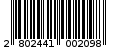 Γραμμωτός κωδικός 2802441002098