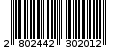 Γραμμωτός κωδικός 2802442302012