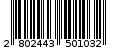 Γραμμωτός κωδικός 2802443501032