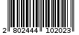 Γραμμωτός κωδικός 2802444102023
