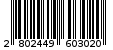 Γραμμωτός κωδικός 2802449603020