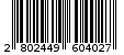 Γραμμωτός κωδικός 2802449604027