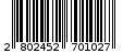 Γραμμωτός κωδικός 2802452701027