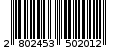 Γραμμωτός κωδικός 2802453502012