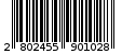 Γραμμωτός κωδικός 2802455901028