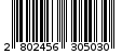 Γραμμωτός κωδικός 2802456305030
