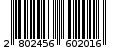 Γραμμωτός κωδικός 2802456602016