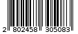 Γραμμωτός κωδικός 2802458305083
