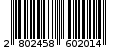 Γραμμωτός κωδικός 2802458602014