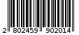 Γραμμωτός κωδικός 2802459902014
