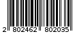 Γραμμωτός κωδικός 2802462802035