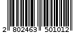 Γραμμωτός κωδικός 2802463501012