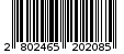 Γραμμωτός κωδικός 2802465202085