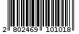 Γραμμωτός κωδικός 2802469101018