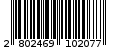 Γραμμωτός κωδικός 2802469102077
