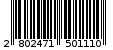 Γραμμωτός κωδικός 2802471501110