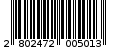 Γραμμωτός κωδικός 2802472005013