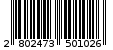 Γραμμωτός κωδικός 2802473501026